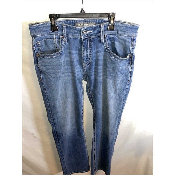 BKE Carter Women’s Bootleg Jeans Sz 32x30 Blue Streetwear Western Cowgirl Rodeo - Picture 1 of 12